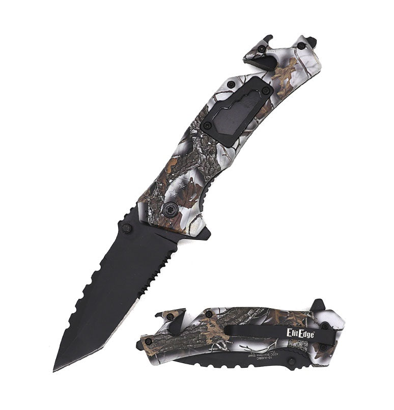 Camo Bolt Spring Assisted Knife