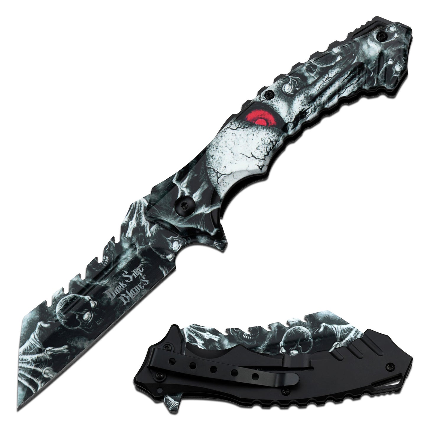Dark Side Blades Skull Spring Assisted Knife