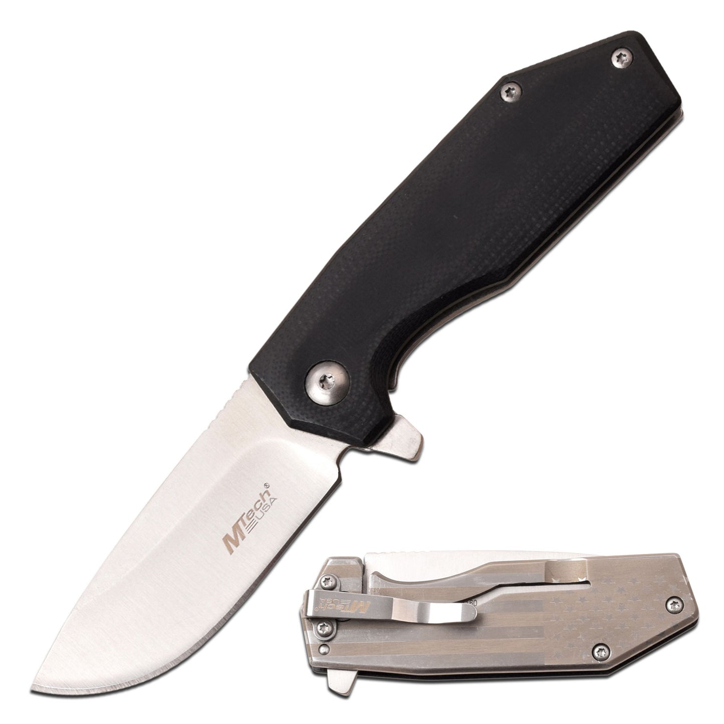 Mtech USA Black Folding Spring Assisted Knife