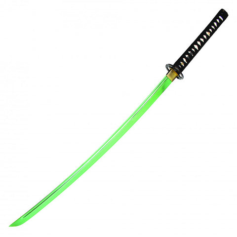 Green High Carbon Steel Samurai Sword
