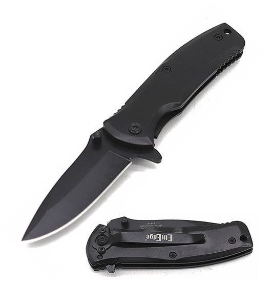 3.5" Black Speedster Spring Assisted Knife