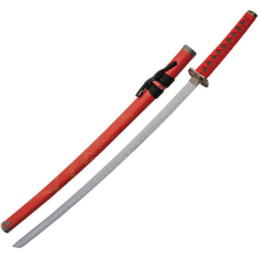 China Made 927000RD Dragon Katana Red - Premium Tactical & Collector Gear
