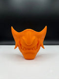 Oni Demon Half-Mask – Orange | Cosplay & Halloween - Premium Tactical & Collector Gear