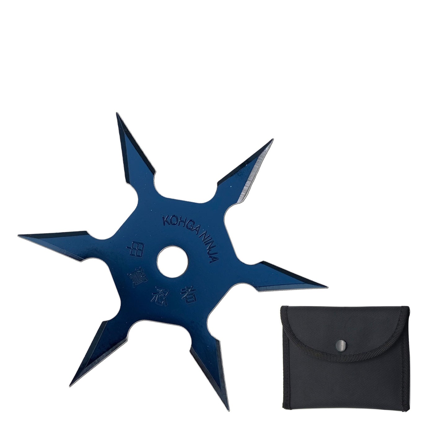 Blue Throwing 6 Point Star And Black The Terminator