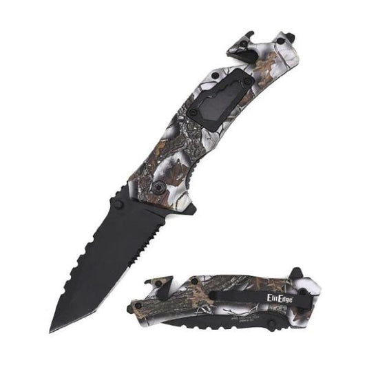 Camo Tool Spring Action Knife