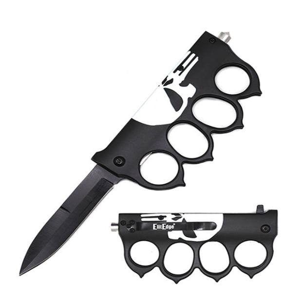 EiteEdge Black Punisher Spring Action Knife