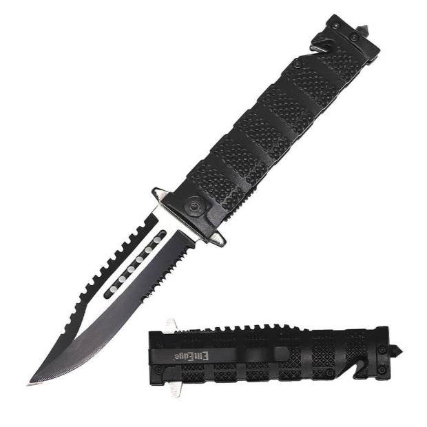 Elitedge Black Assisted Open Knife 