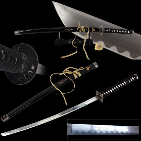 Budd's Sword Replica Movie Katana Hattori Hanzo Collection Kill Bill with Display Stand