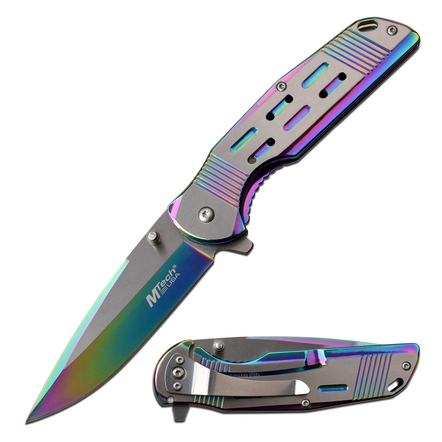 Mtech USA Titanium Spring Assisted Knife