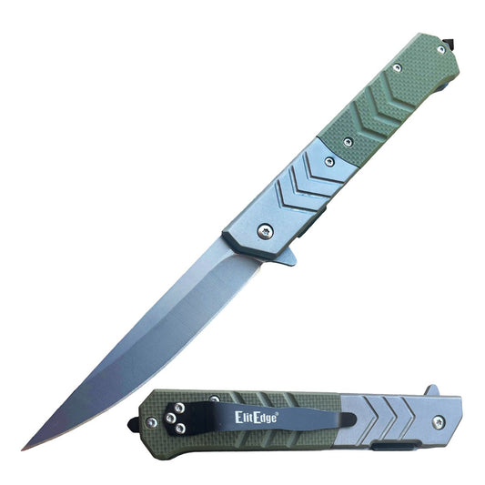 Green G10 Assisted Open Knife 