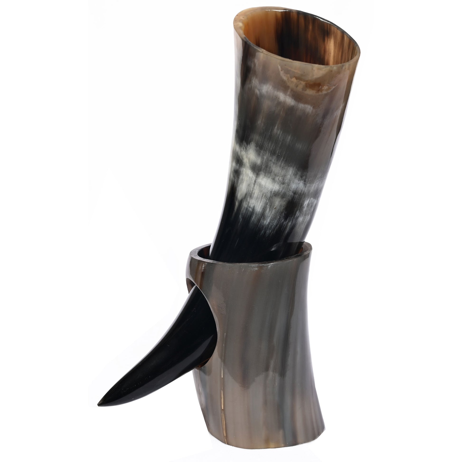 Medieval Viking Drinking Horn With Stand - Premium Tactical & Collector Gear