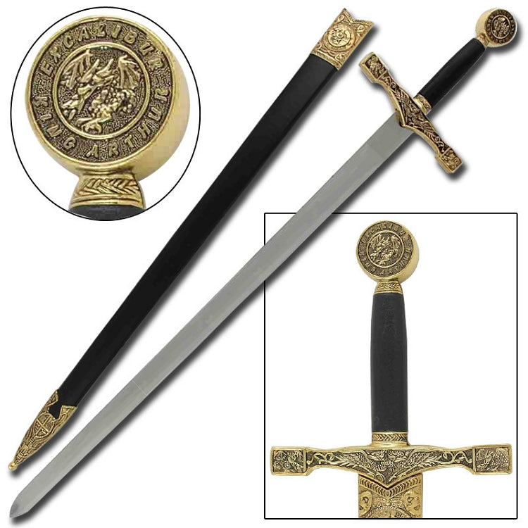 King Arthur Excalibur Replica Longsword  Gold
