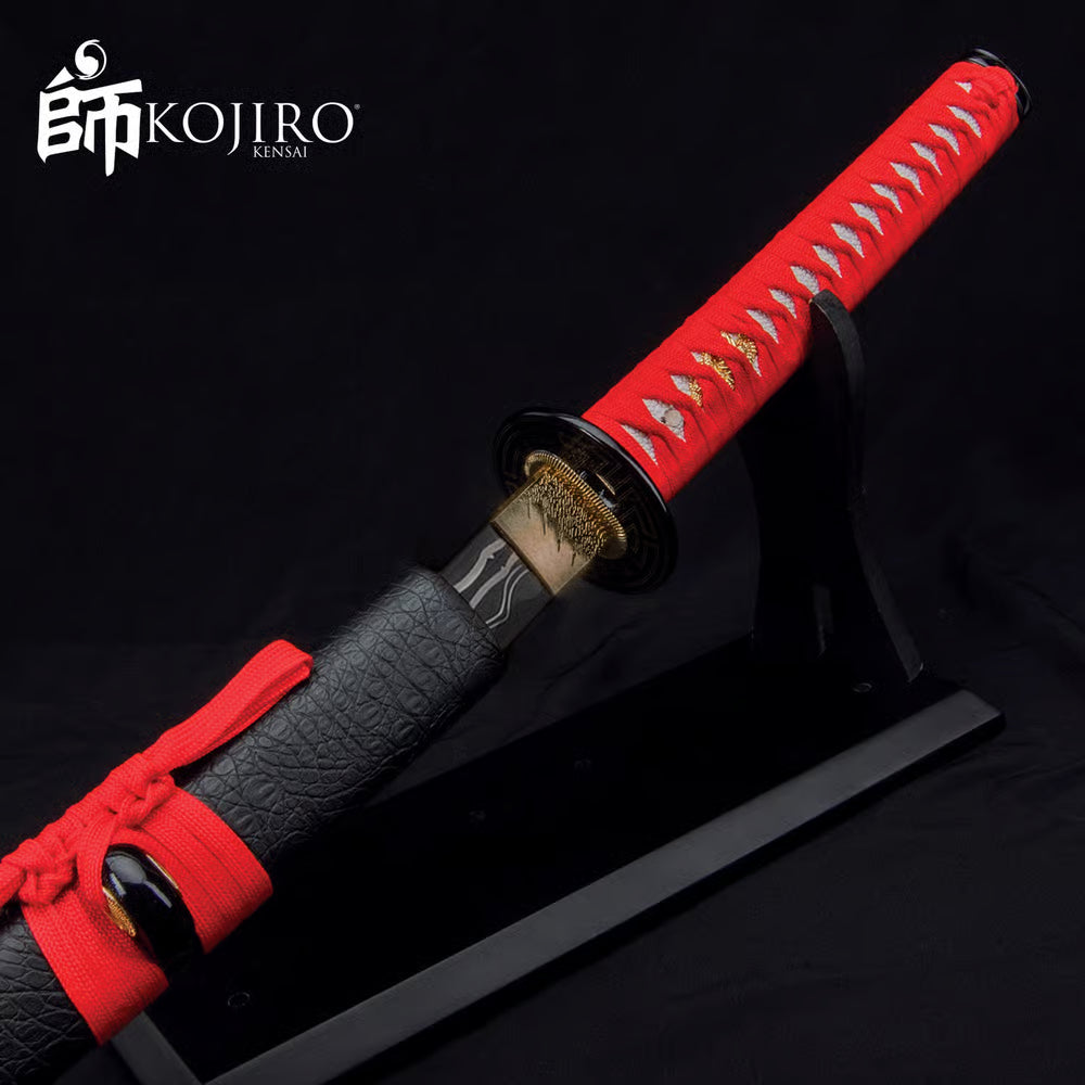 Kojiro collector katana with matching lacquered scabbard
