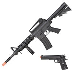 M9902 M4 Spring AIrsoft Rifle and M1911 Pistol Combo