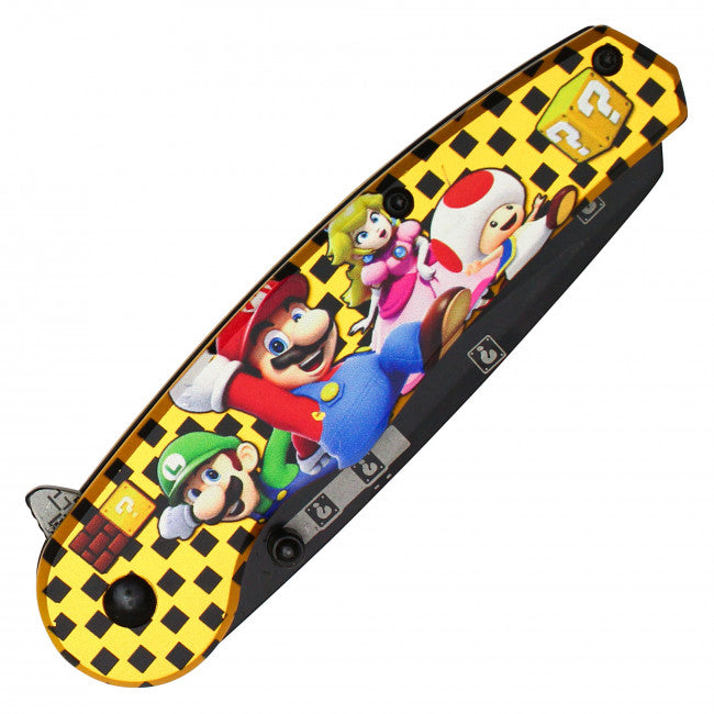 Mario Yellow Cast Assisted Open Knife 