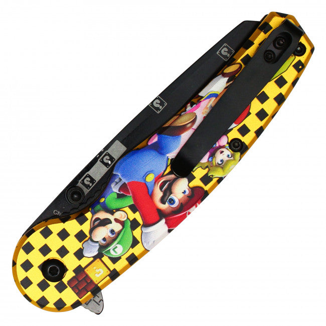 Mario Yellow Cast Assisted Open Knife 4