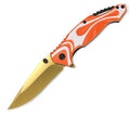Tiger-USA Capitol EDC – Gold Blade & Orange Handle - Premium Tactical & Collector Gear