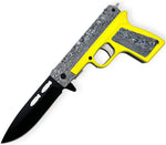 Tiger-USA Pistol Gun Knife Neon Yellow