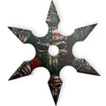 4" 6-Point Sport Steel Throwing Star – American Skull - Premium Tactical & Collector Gear
