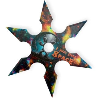 Classic 4-inch 6-point sport steel throwing star