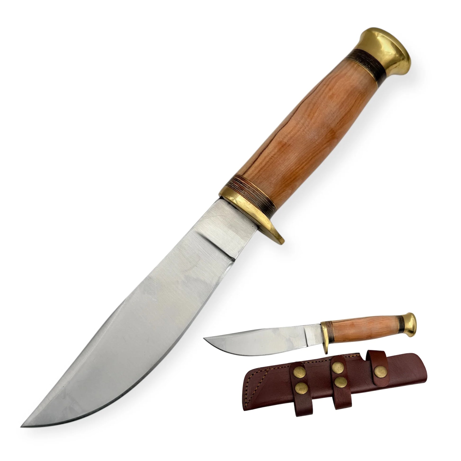 Red Deer® Hunting Knife W/Leather Sheath - Premium Tactical & Collector Gear