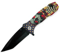 American Flag Red Eyes Skull Folding Pocket Tool — Collector's Edition - Premium Tactical & Collector Gear