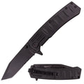 Bullet Time 8 Inch Super Spring Assisted Knife - Black - Premium Tactical & Collector Gear