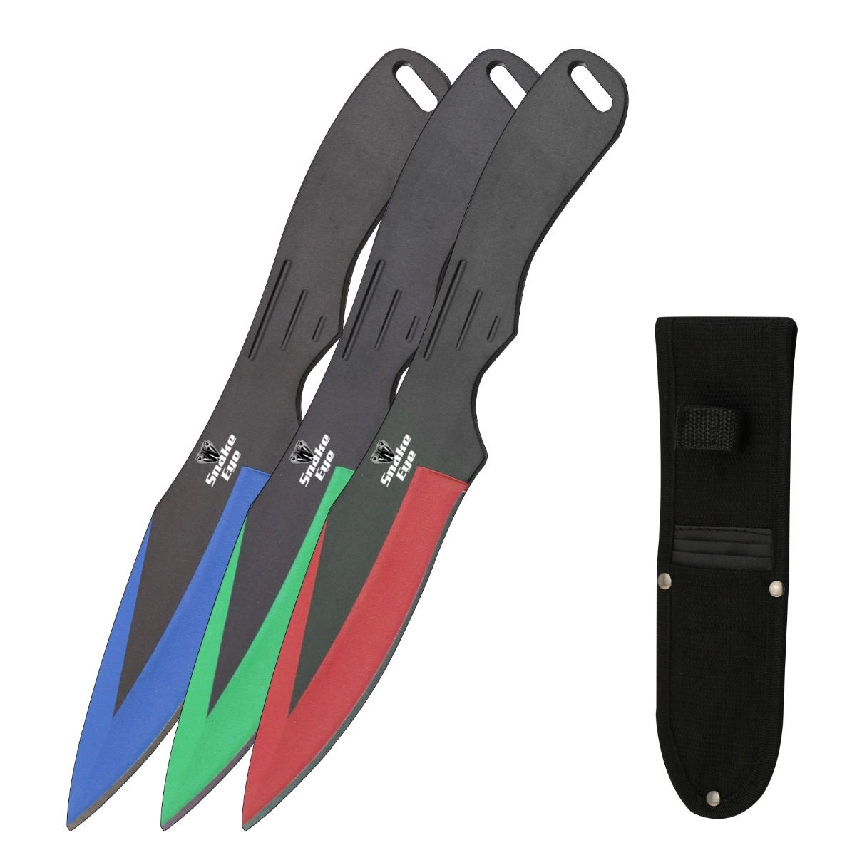 Snake Eye Sport Throwing Set of 3 — Tri-Color (Red, Blue & Green)
