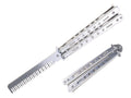 8.5" Stainless Steel Butterfly Trainer Comb - Silver - Fantasticblades