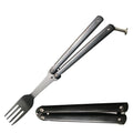 Butterfly Fork - Black Stainless Steel - Fantasticblades