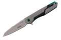 S-TEC Gray Black Green Aluminum Folding Knife - Fantasticblades