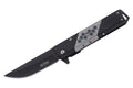 S-TEC Silver Black Gray Aluminum Folding Knife - Fantasticblades