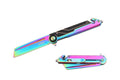 S-TEC Rainbow Tanto Spring-Assisted Folding Knife - Fantasticblades