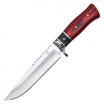 Red Natural Wood Outdoor Hunting Knife
