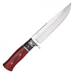 Red Natural Wood Outdoor Hunting Knife