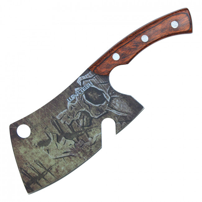 7.5" Wood Handle Outdoor Field Tool with Nylon Sheath - Premium Tactical & Collector Gear