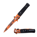 Snake Eye Folding Pocket Tool – Orange Camo Edition - Premium Tactical & Collector Gear