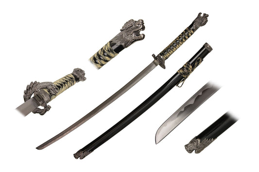 Katana with Chinese Dragon Head Pommel - Premium Tactical & Collector Gear