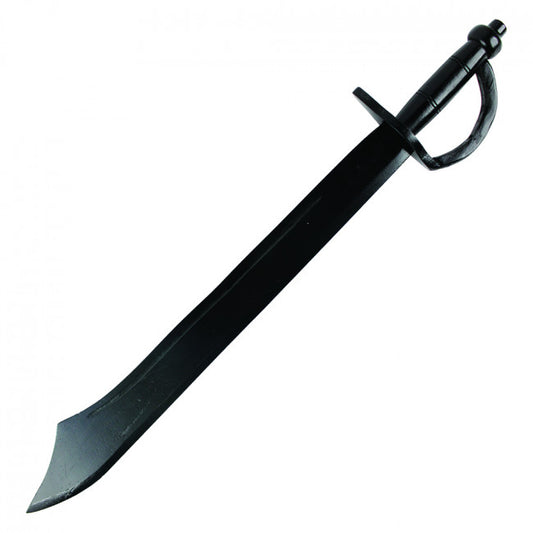 30" Black Large Wooden Pirate Sword Replica | Collectible Wood Display Sword