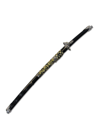 Black Dragon Katana Sword with Throwing Knives