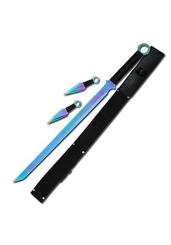 FANTASY SWORD WITH 2 THROWING KNIVES