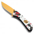 Spring Assisted Pocket Knife – Lucky Cat Graphic EDC
