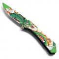 Spring Assisted Pocket Knife – Shenron Dragon 3D Printed Graphic EDC