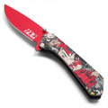 Spring Assisted Pocket Knife – AKIRA 3D Printed Graphic EDC