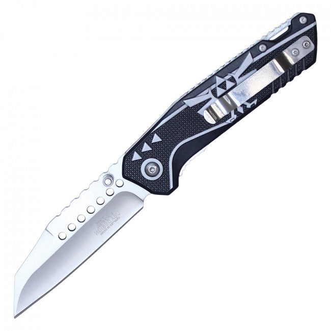 8" Overall Black Assisted Open Pocket Knife - Premium Tactical & Collector Gear