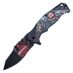 Death Punch Red Spring Assisted Knife