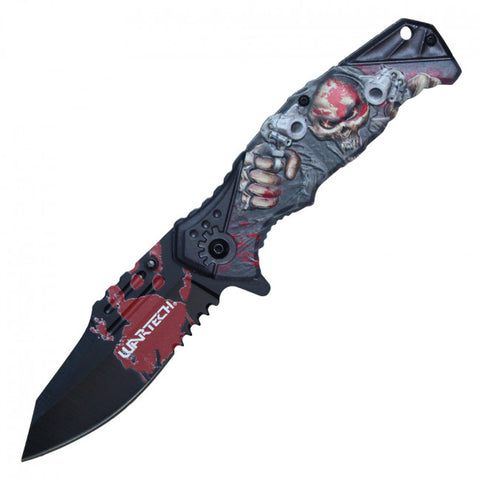 Death Punch Red Spring Assisted Knife