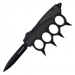 8.75" Knuckle OTF Knife w/ Black Blade