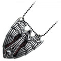 Silver Evil Angel Pendant Necklace — Gothic Novelty Collectible - Premium Tactical & Collector Gear