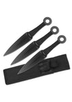 Perfect Point Black Set of 3 Throwers - Fantasticblades